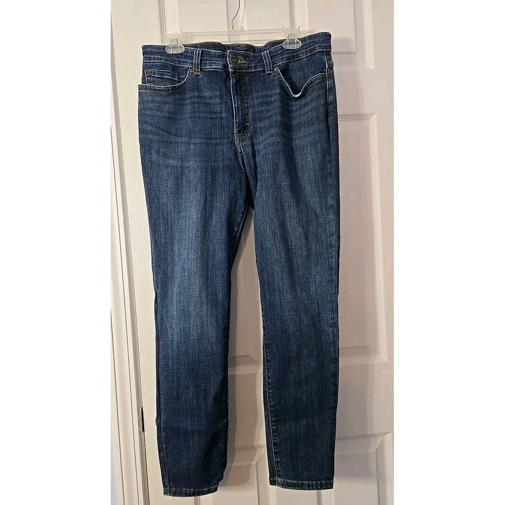 Lee Womans Slim‎ Fit Skinny Leg Mid Rise Sculpting Jeans Size 16X28